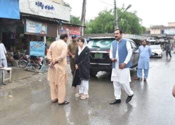 ضلع میں مون سون بارشوں کا سلسلہ وقفہ وقفہ سے جاری، ڈپٹی کمشنر امیرا بیدار کا لیہ سٹی کے مختلف مقامات کا دورہ