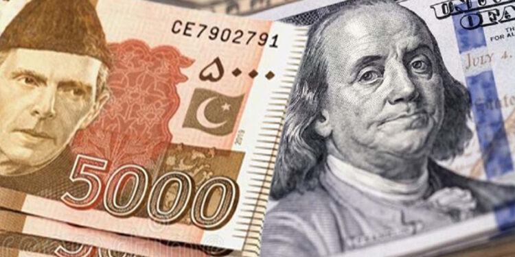 امریکی ڈالر کے مقابلے میں پاکستانی روپے کی قیمت میں اضافہ