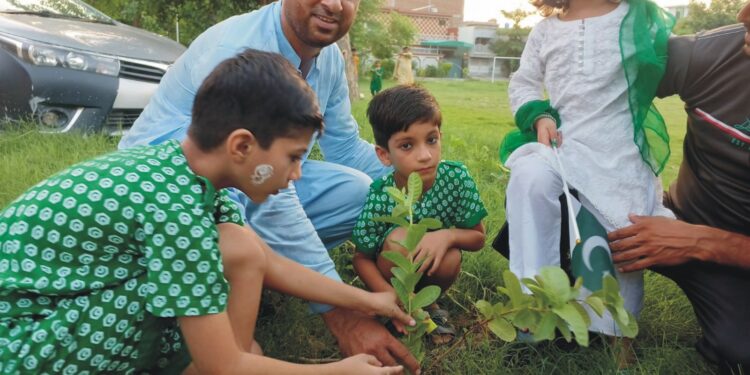 ضلع میں شجرکاری مہم کے تحت پودے لگانے کا سلسلہ جاری