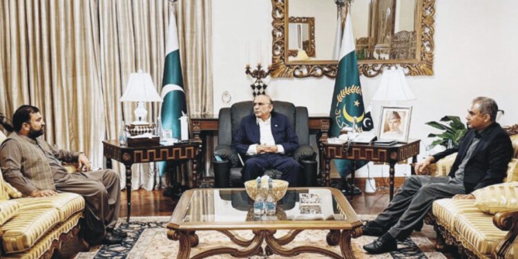 وزیر داخلہ سید محسن نقوی اور وزیر اعلیٰ بلوچستان میر سرفراز بگٹی کی صدر پاکستان آصف علی زرداری سے ملاقات،بلوچستان امن و امان کی صورتحال پر تبادلہ خیال