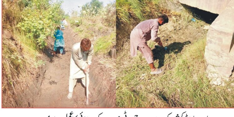 ٹیل تک پانی کی فراہمی کے لئے اقدامات جاری ہیںاس سلسلہ میںچھوٹی نہروں کی صفائی کی جارہی
