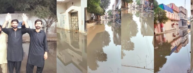 لیہ: ہاؤسنگ کالونی لیہ کی مختلف گلیوں میں ازاد گھومتا گندا پانی نوجوان مطالبات کے لیے حق میں احتجاج کر رہے ہیں