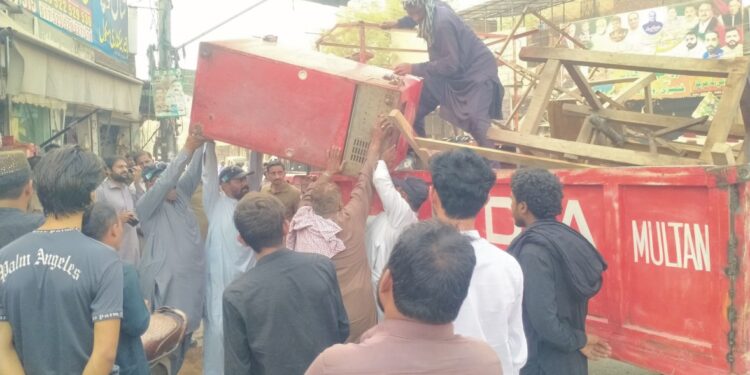 ایم ڈی اے انفورسمنٹ ٹیم کی تجاوزات کے خلاف کارروائیاں جاری