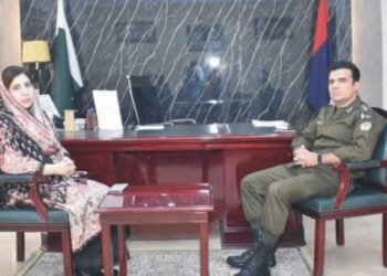 ڈپٹی کمشنر امیرا بیدار کی نئے تعینات ڈسٹرکٹ پولیس آفیسر محمد علی وسیم سے ملاقات