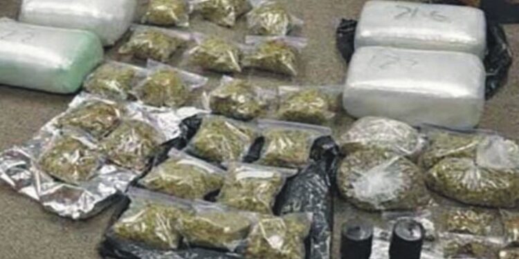 34 کلو منشیات برآمد