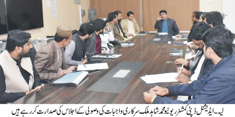 سرکاری واجبات کی وصولی یقینی بنانے کے لیے اجلاس، نادہندگان کے خلاف سخت کارروائی کا حکم