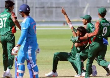 "بنگلادیش انڈر19 ایشین چیمپئن بن گیا، بھارت کو 59 رنز سے شکست”